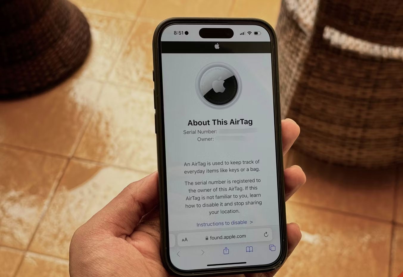 What to do when you see the “AirTag Found Moving With You” warning?