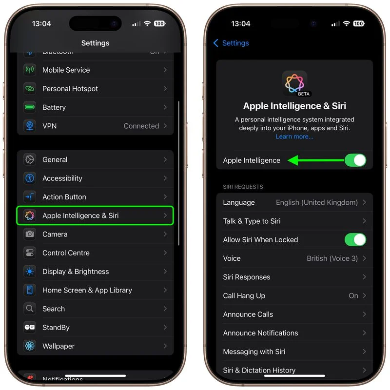 Apple Intelligenceをオフにすると、21GBのスペースを節約できます