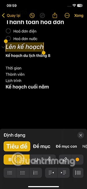 So verwenden Sie verschiedene Schriftarten in Apple Notes