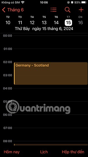 Instructions to add Euro 2024 calendar on iPhone