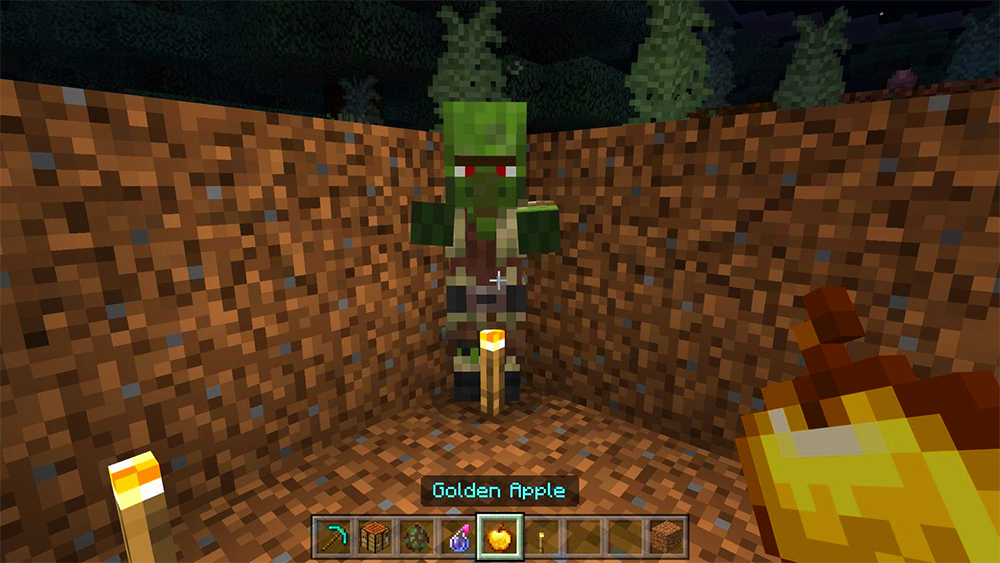 Cómo curar a un aldeano zombi en Minecraft