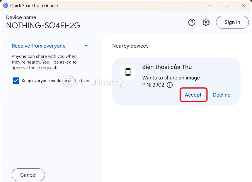 Windows'ta dosyaları hızlı bir şekilde göndermek için Hızlı Paylaşım nasıl kullanılır