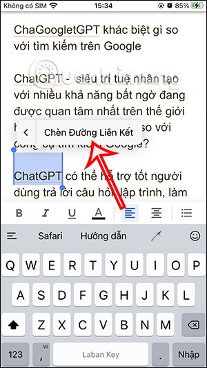 كيفية إدراج رابط في مستند Google Docs