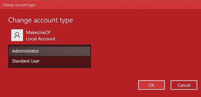 4 วิธีในการเปลี่ยนประเภทบัญชีผู้ใช้ใน Windows