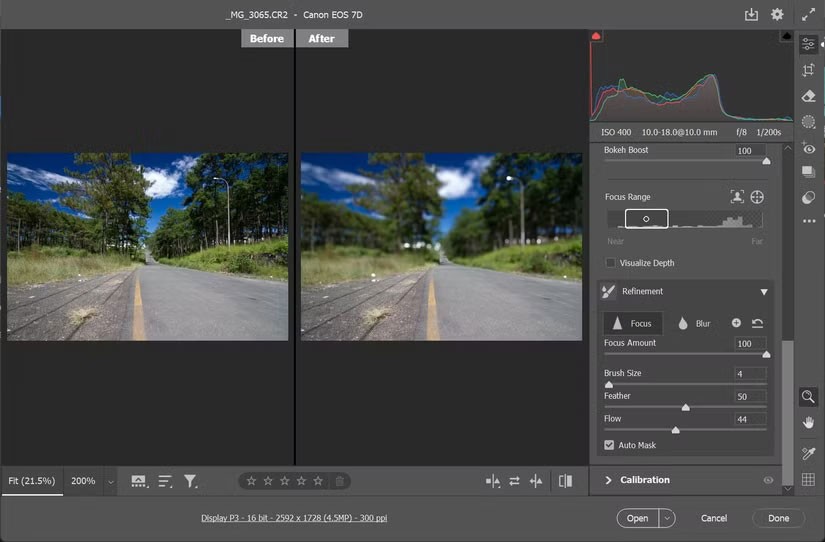 Waarom wordt Lens Blur in Photoshop gebruikt voor artistieke fotobewerking?