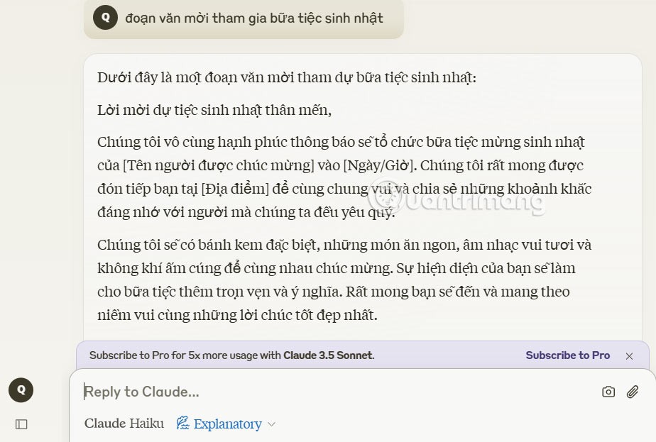 วิธีการเขียนข้อความที่มีสไตล์บน Claude AI วิธีการเขียนข้อความที่มีสไตล์บน Claude AI