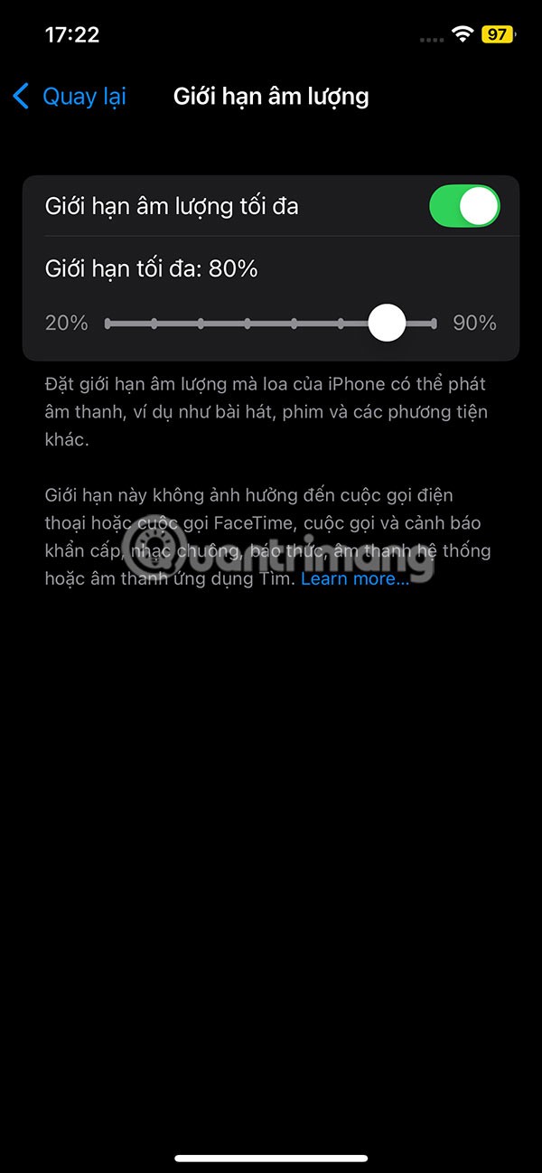 iPhone 스피커 볼륨 제한에 대한 지침