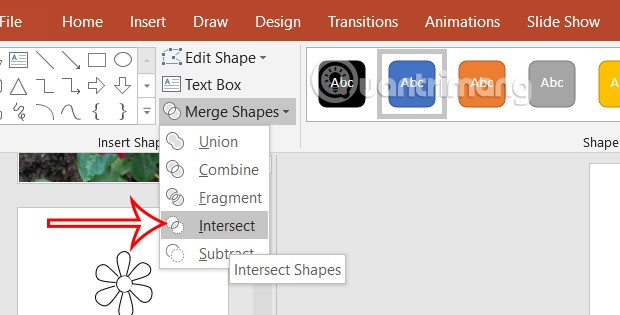 تعليمات رسم نصف دائرة في PowerPoint