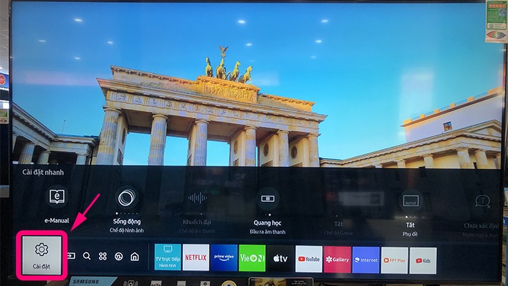 Cách kết nối wifi trên Smart tivi Samsung