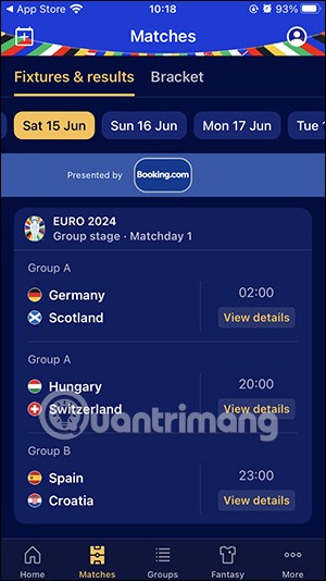 Instructions to add Euro 2024 calendar on iPhone