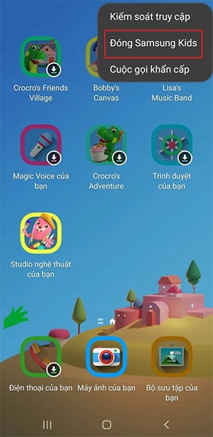 Como usar o modo Samsung Kids