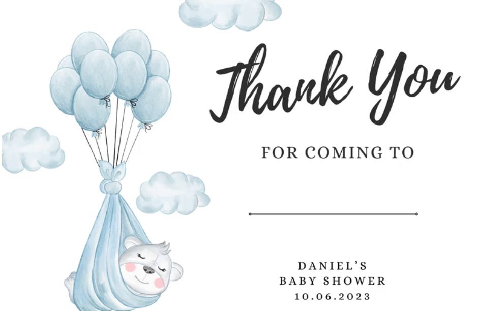 Suggestions for perfect thank you cards for every special moment in life