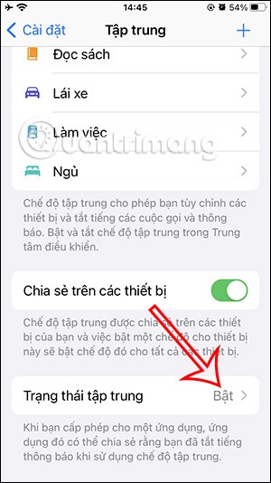 So teilen Sie den Fokusstatus auf dem iPhone
