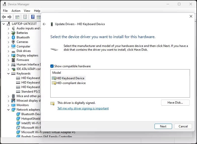 Windows'ta yerleşik dizüstü bilgisayar klavyesi nasıl devre dışı bırakılır