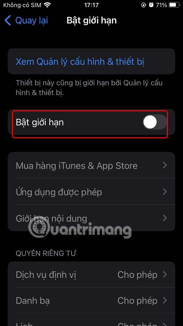 Como bloquear compras no aplicativo no iPhone