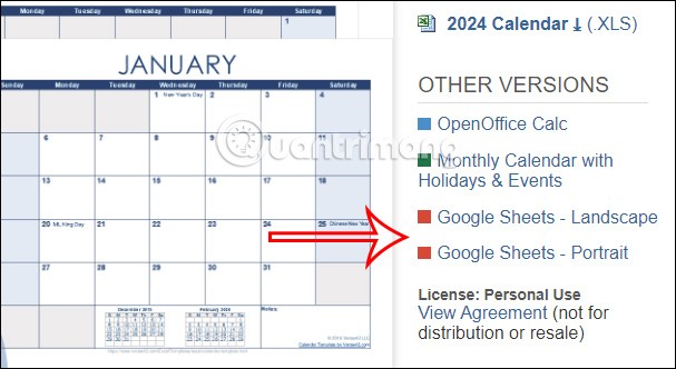 วิธีการสร้างปฏิทินใน Google Sheets