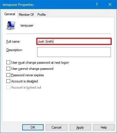 تعليمات لتغيير اسم تسجيل الدخول على Windows 10