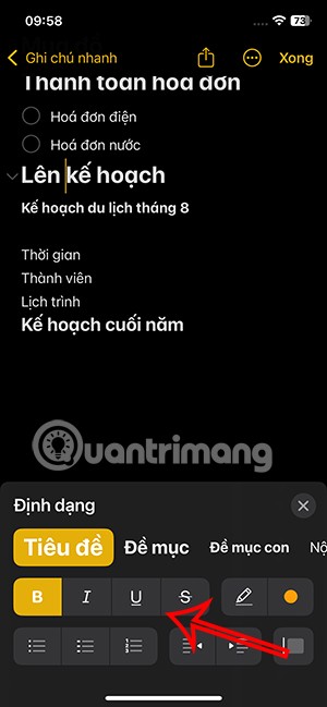 So verwenden Sie verschiedene Schriftarten in Apple Notes