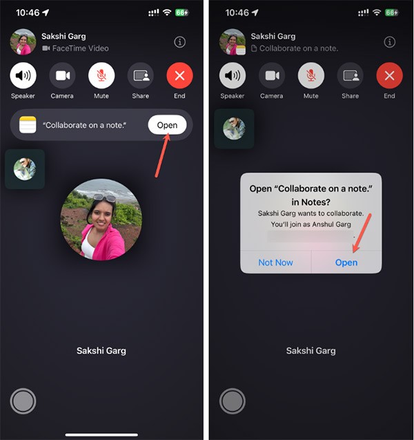 Samenwerken aan notities in FaceTime Samenwerken aan notities in FaceTime