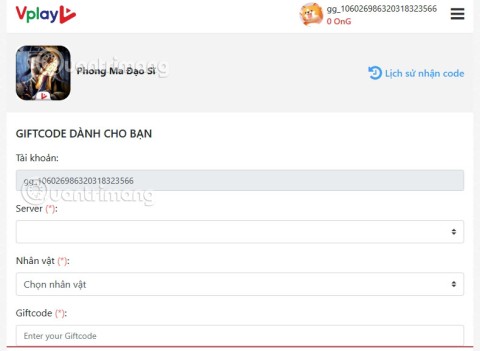 Último código Phong Ma Dao Si e como inserir o código
