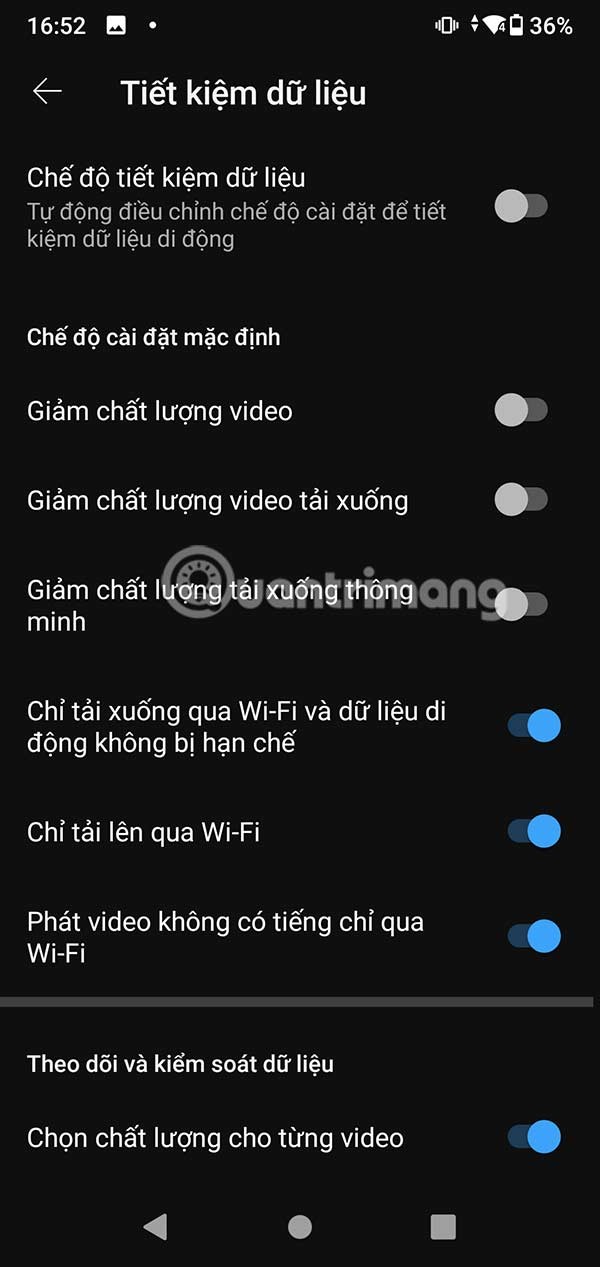 كيفية توفير البيانات التي يستخدمها YouTube