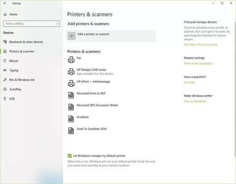 Een printer toevoegen aan Windows 10