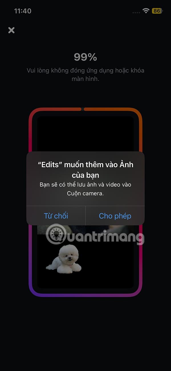 Instrucciones para usar la aplicación Edits para crear videos de Instagram