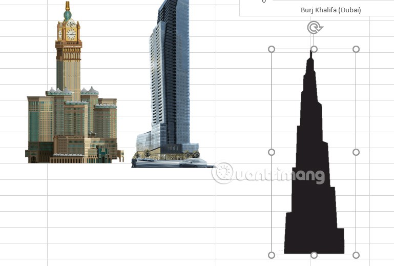 Cum să utilizați imaginile ca coloane de diagramă Excel
