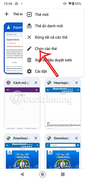 Cómo habilitar la agrupación de pestañas por color en Chrome Android