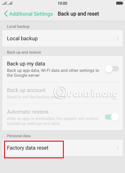 Arahan untuk menetapkan semula telefon Android untuk memulihkan tetapan kilang