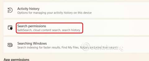 Recente zoekopdrachten uitschakelen in Windows 11