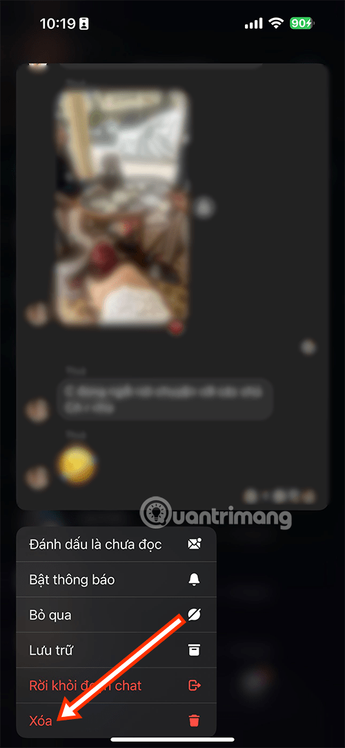 Messengerでグループを完全に削除する方法
