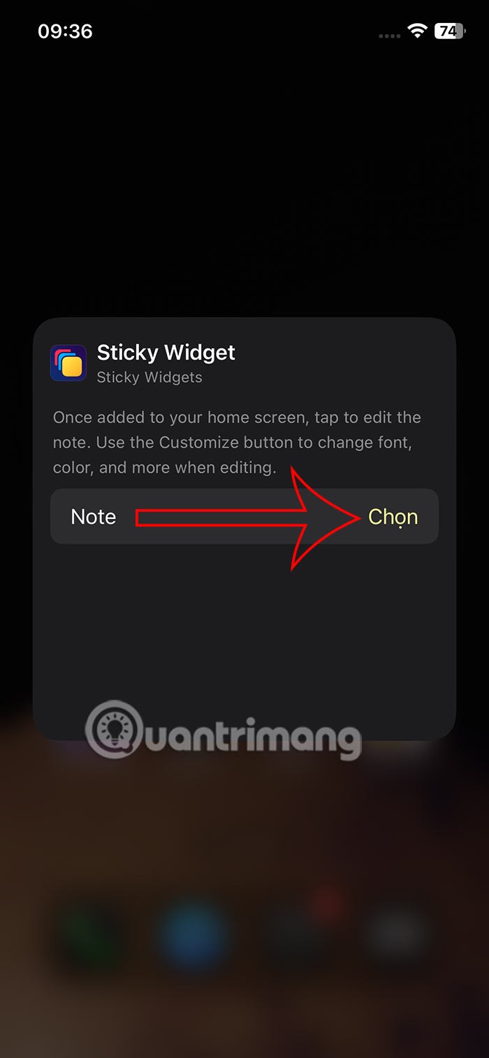 Instructies voor het schrijven van notities op het startscherm van de iPhone