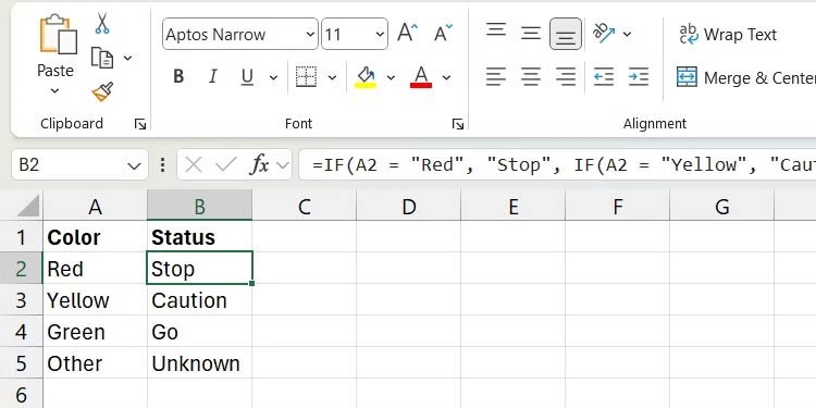 Excel'de IF ve Switch işlevleri arasındaki fark Excel'de IF ve Switch işlevleri arasındaki fark