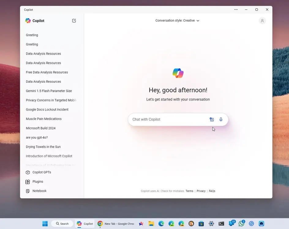 Как получить новое приложение Copilot в Windows 11