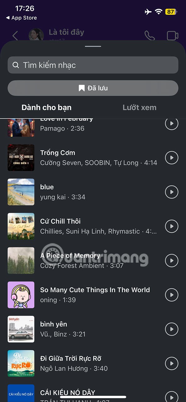 How to send music in Instagram messages