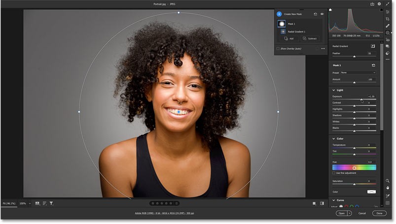 Hoe je een spotlight-effect achter je onderwerp kunt toevoegen met Adobe Camera Raw