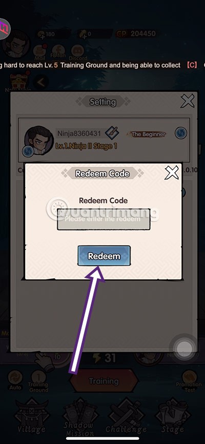 Kod Ninja Tien Len terkini dan cara memasukkan kod