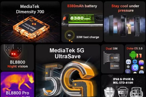 Blackview BL8800 Pro, the indestructible phone with night vision thermal camera