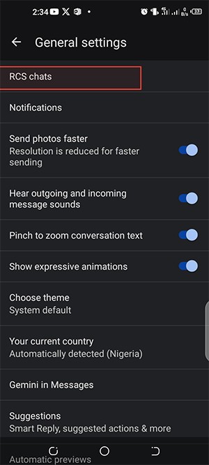 كيفية إرسال رسائل RCS باستخدام Google Gemini