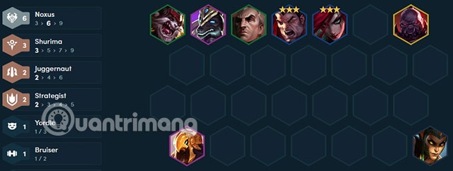 بناء Darius DTCL، العناصر الخاصة بـ Darius Noxus