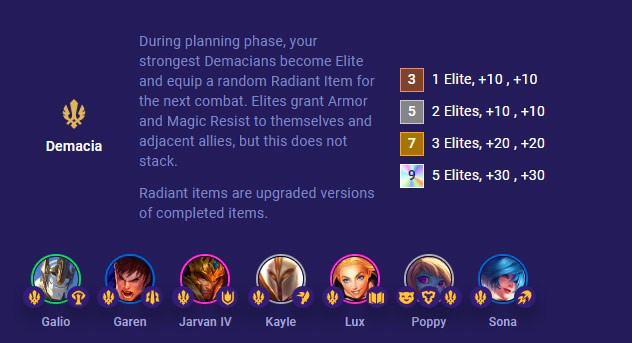 Экипировка Garen DTCL сезона 9, сборка Garen Dung Si