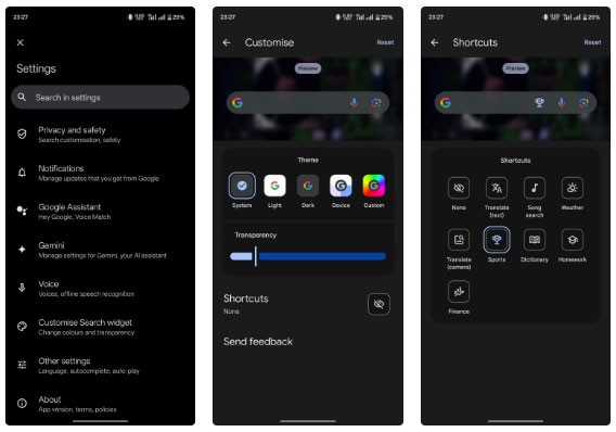 Tricks to make Google Search widget more useful