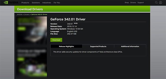 Como corrigir o erro de não download/instalação do driver Nvidia GeForce