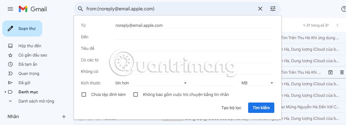 Instrucțiuni pentru crearea unui filtru de e-mail de intrare pe Gmail