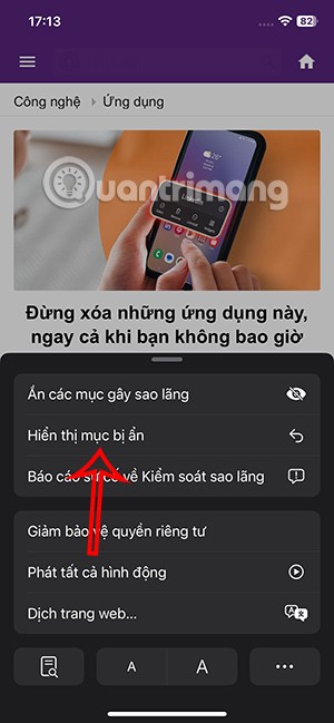 So verbergen Sie Anzeigen in Safari ohne App