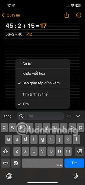 iOS 18 hesap makinesinde Matematik notları nasıl yazılır