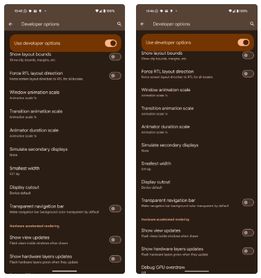 12 من خيارات المطور الأكثر قابلية للتعديل على Android