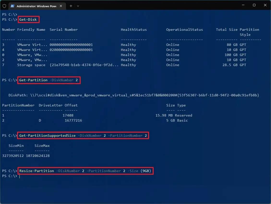 Como redimensionar a partição do Windows 11