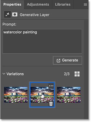 How to turn a photo into a painting using the Generative Fill function in Photoshop